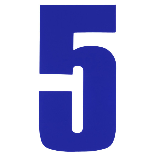 bike it Bike it 8 inch race numbers blue - #5